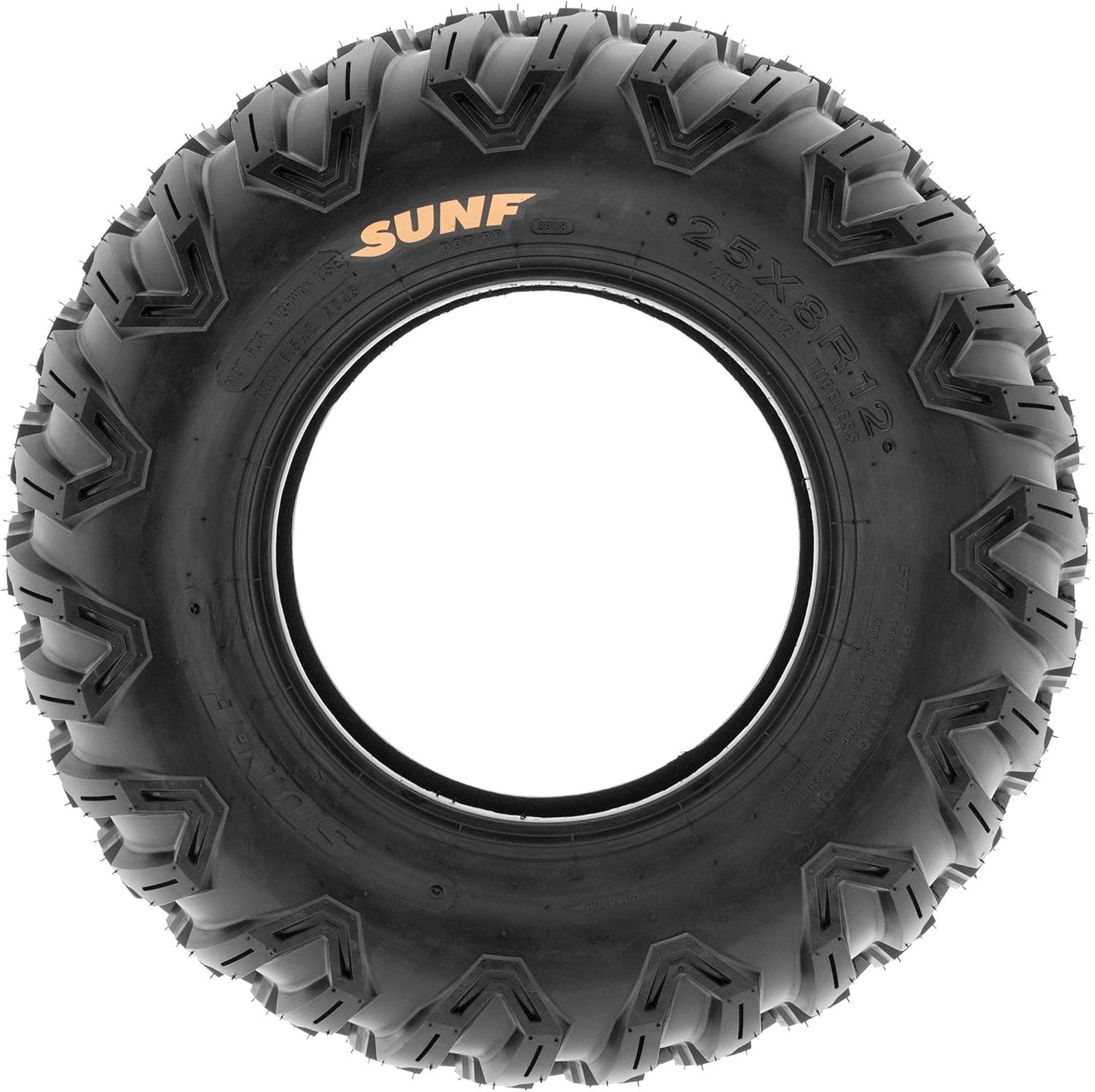 SunF A043 Sport ATV/UTV Off-Road RADIAL Tires - 27x9R12, 6PR (Pair of 2)