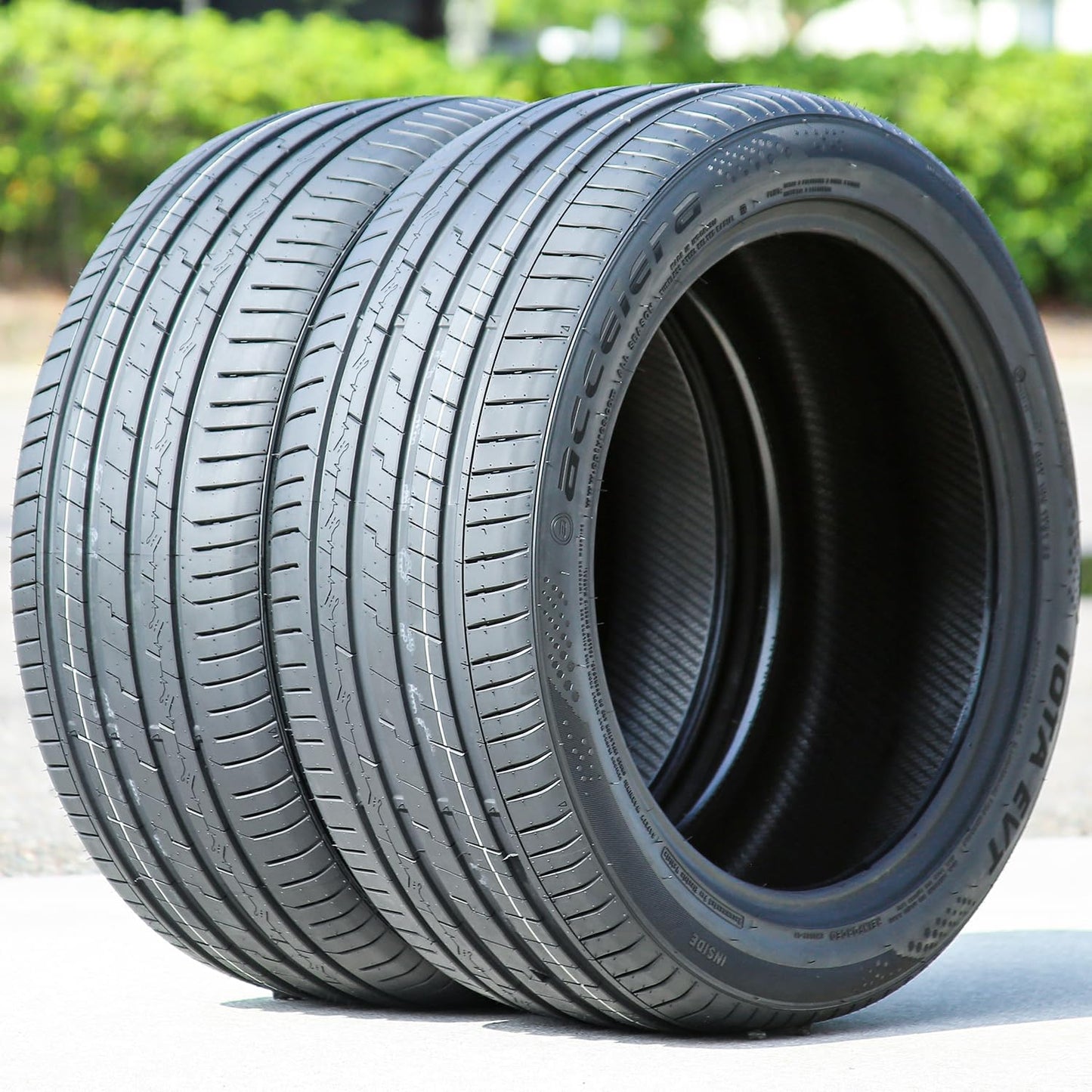 Accelera Iota EVT Passenger Car Summer High Performance Radial Tire-245/40R18 245/40ZR18 245/40/18 245/40-18 97Y Load Range XL 4-Ply BSW Black Side Wall UTQG 320AA