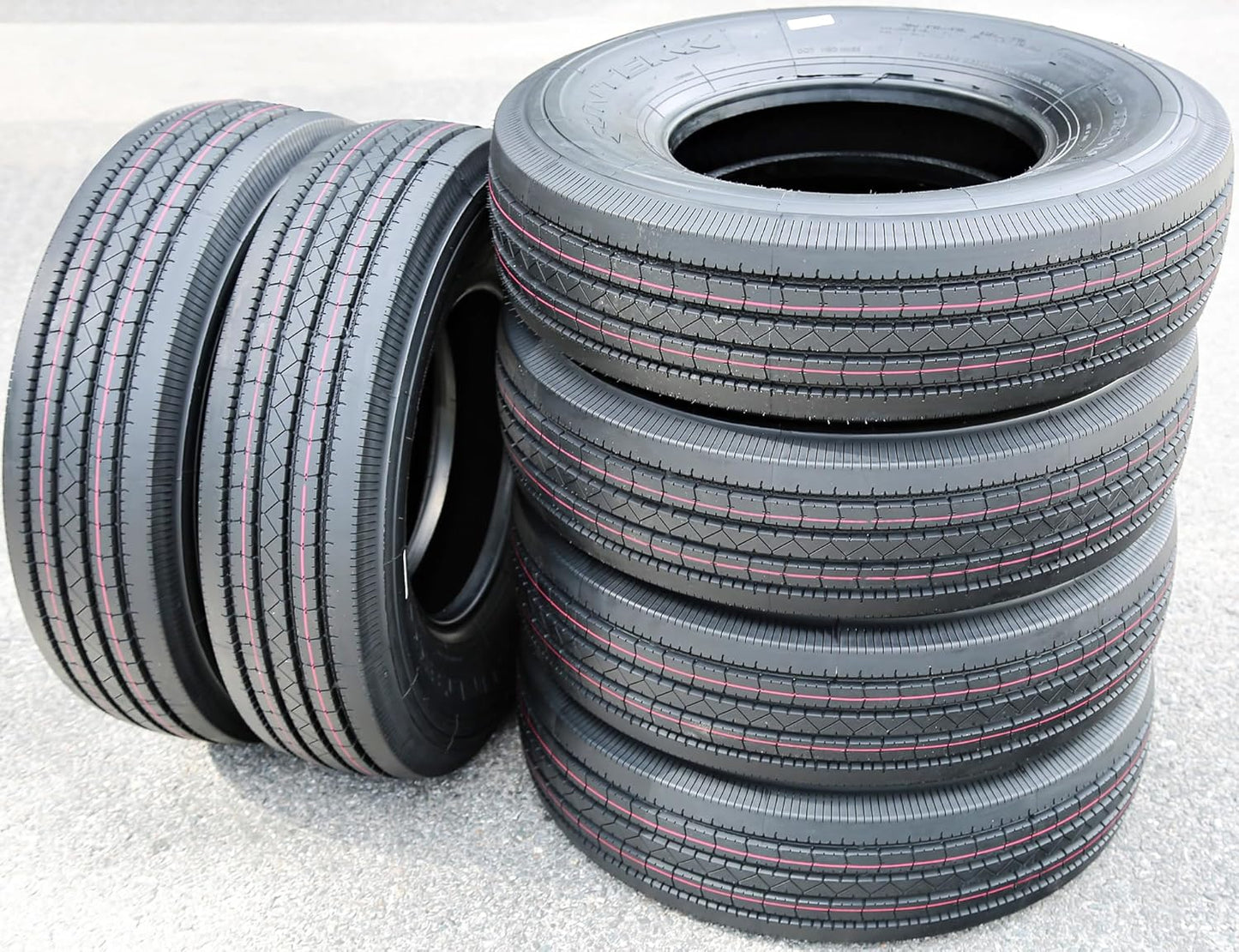 Suntek HD Trail + All Steel Heavy Duty Premium Trailer Radial Tire-ST235/80R16 235/80/16 235/80-16 130/126M Load Range H LRH 16-Ply BSW Black Side Wall