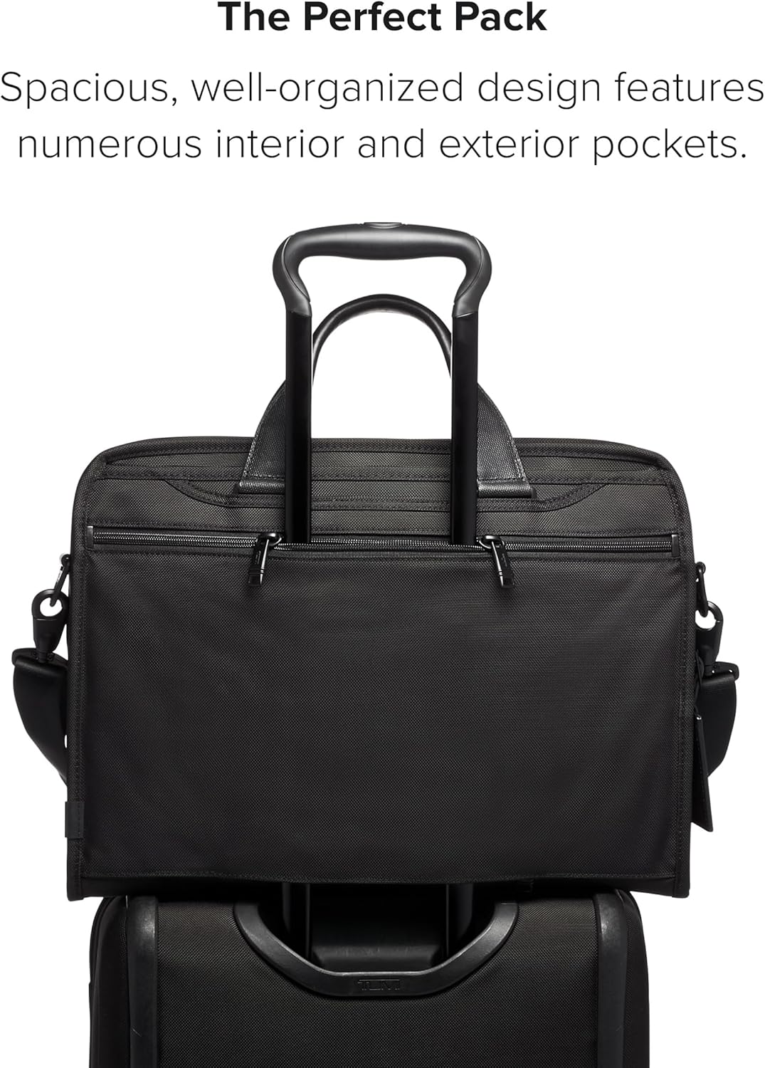 TUMI - Compact Large Screen Laptop Brief Bag - Professional Briefcase - Fits Up to 17" Laptops & Tablets - Black