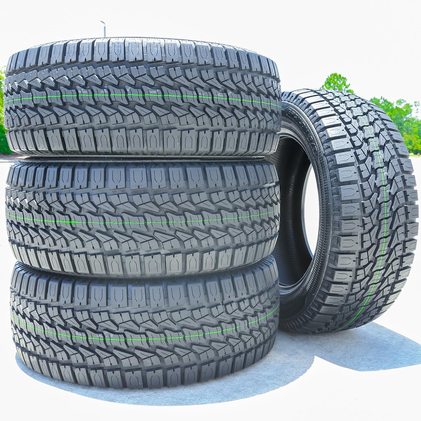 Accelera Epsilon at a/t All-Terrain Truck/Suv Off-Road Radial Tire-245/75R16 245/75/16 245/75-16 111S Load Range sl 4-Ply Black Side Wall Utqg 600AA