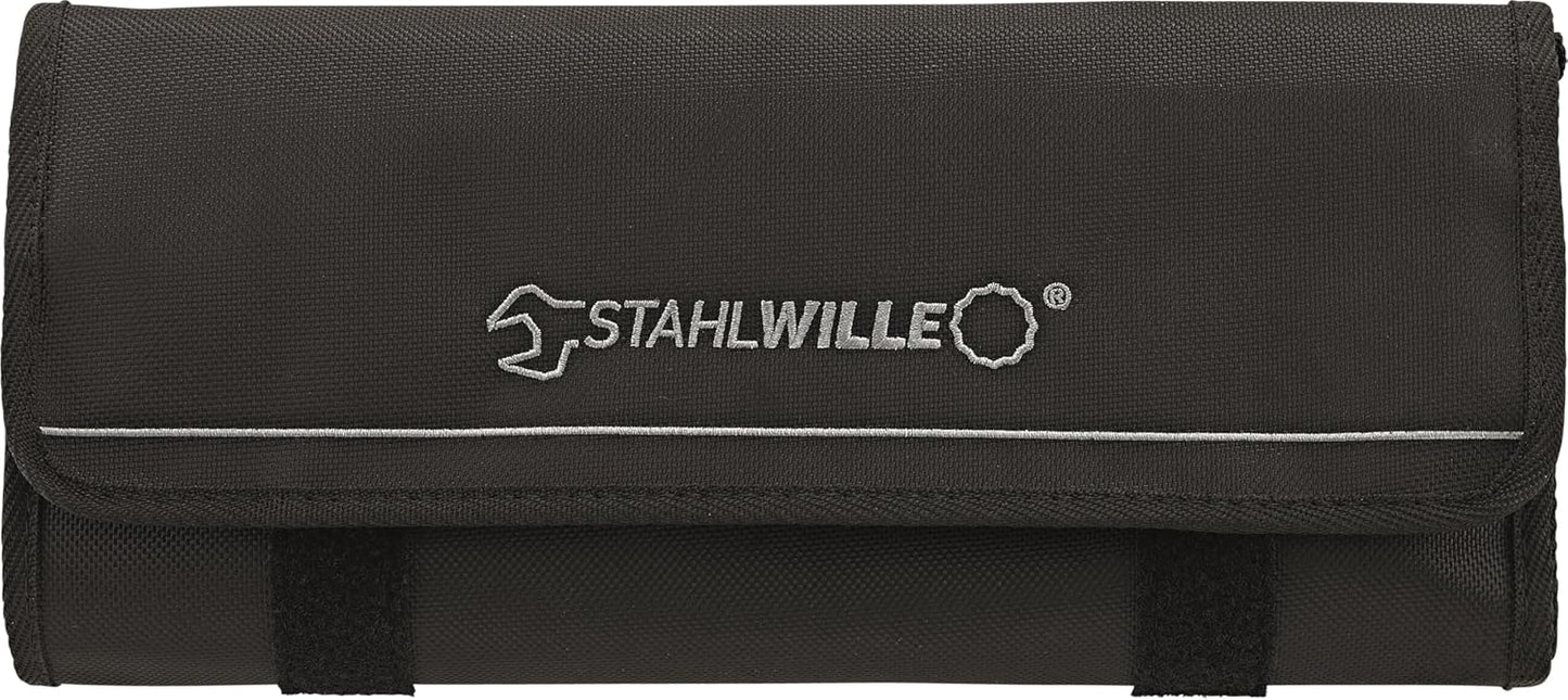Stahlwille 96401005 14/17 Combination Spanner Set, Open-Box Long, 17 Piece Set, 6.0-22mm Range, High-Performance Quality, Chrome-Alloy-Steel, Made in Germany