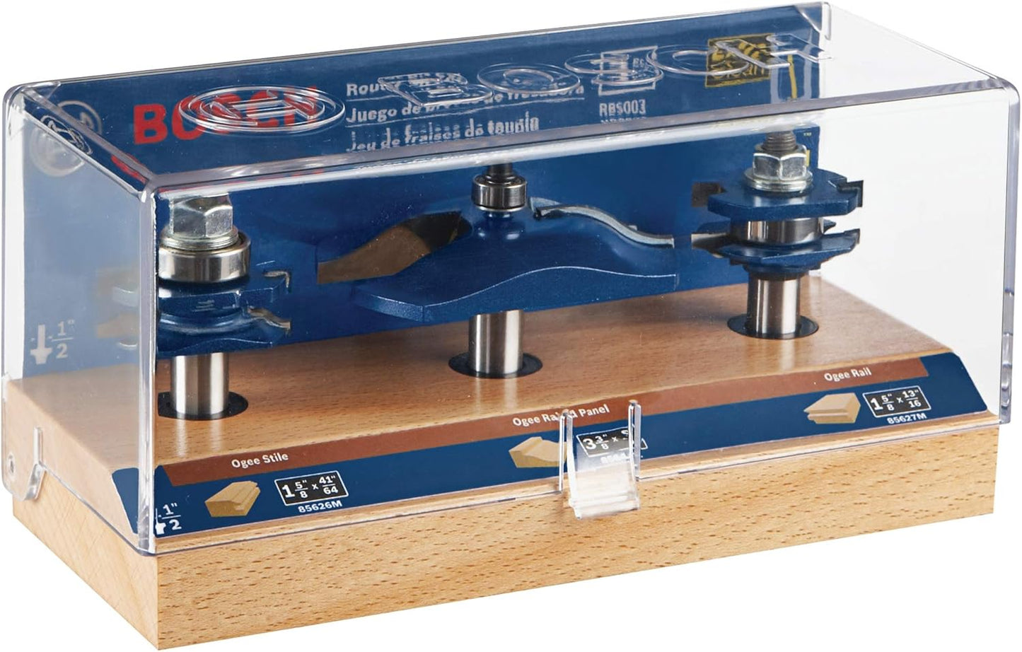 Bosch RBS003 3-Piece Ogee Door/Cabinetry Set 1/2 in.-Shank