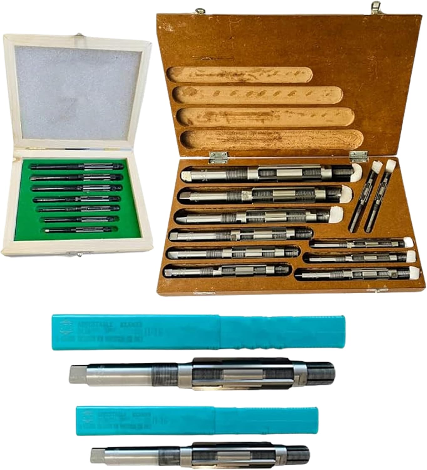 Adjustable Hand Reamer Tool H12 To H16 Sizes - 1-1/16" to 2-7/32" Reaming Tool for Precise Hole Finishing with Carbon Steel Blades - Hand Tools Reamers for Metal & Wood - 26.98mm-56.35 mm