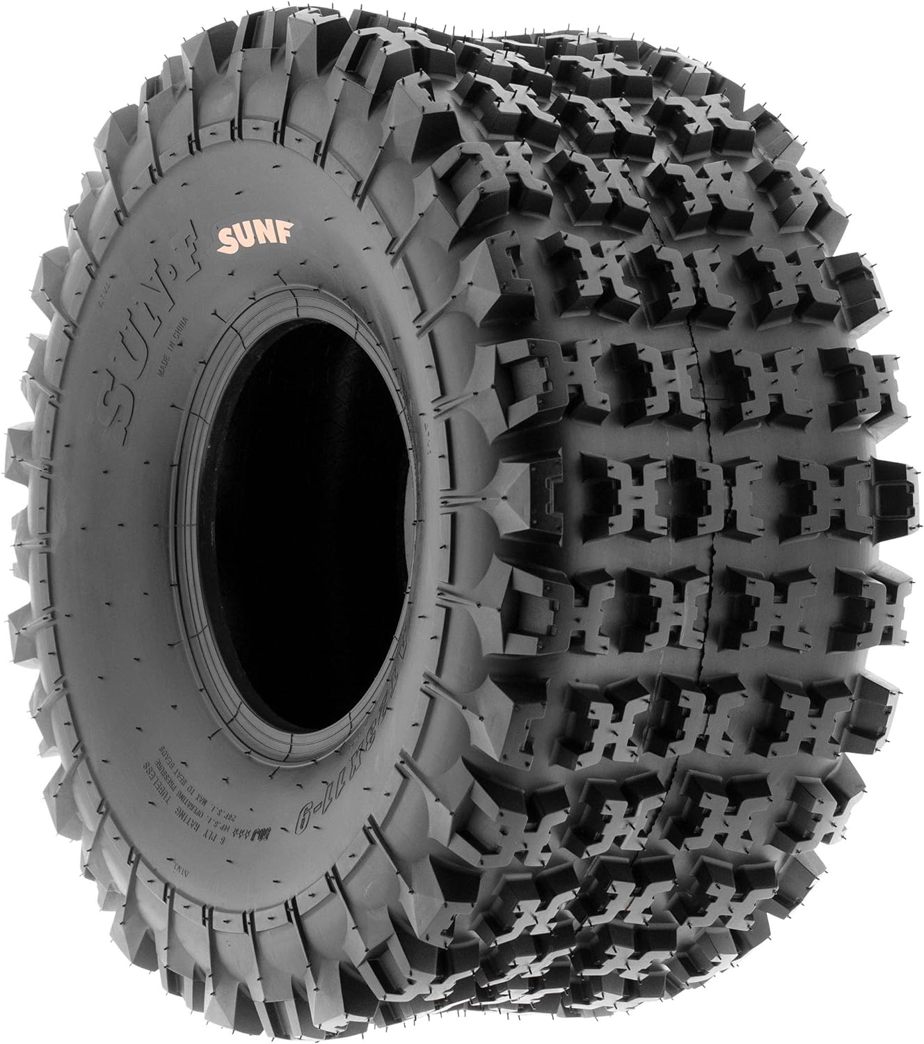 SunF 18x10.5-8 ATV UTV Knobby Tire 18x10.5x8 Sport Race 6 PR A027 - PAIR of 2