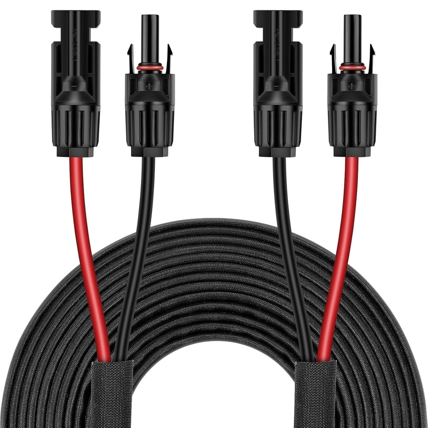 50FT 10AWG Solar Panel Extension Cable with Female and Male Connectors, Solar Cable for Solar Panels, Charge Controllers and Solar Generator (10AWG, 50FT)