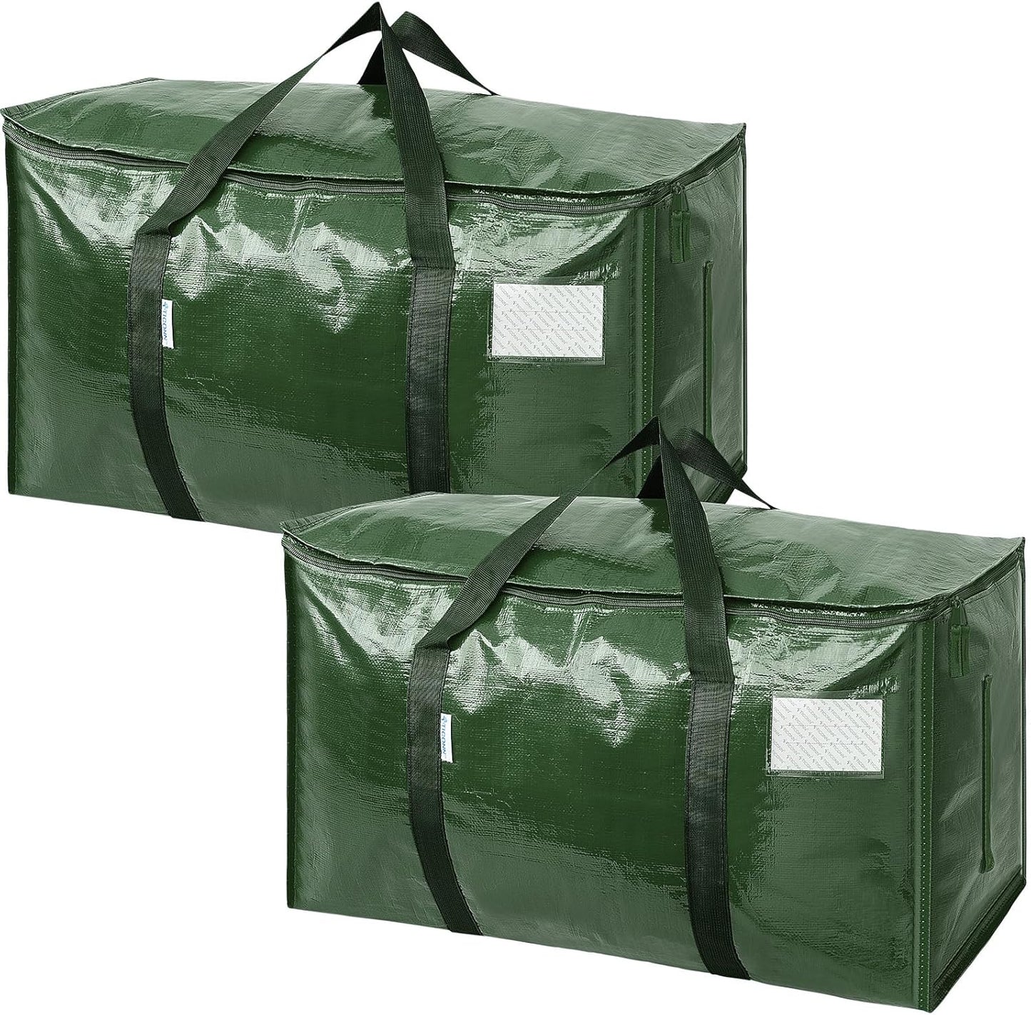 TICONN 6 Pack Extra Large Moving Bags with Zippers & Carrying Handles, Heavy-Duty Storage Tote Moving Boxes for Space Saving