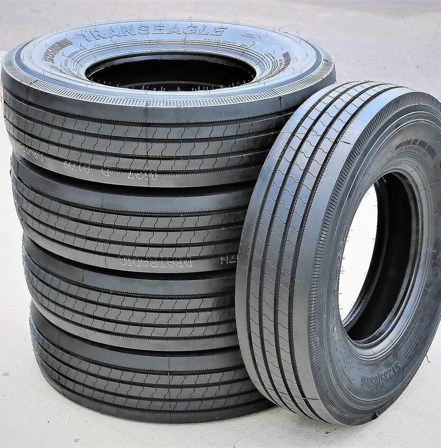 Transeagle ST Radial All Steel Heavy Duty Premium Trailer Radial Tire-ST235/85R16 235/85/16 235/85-16 133/128L Load Range H LRH 16-Ply BSW Black Side Wall