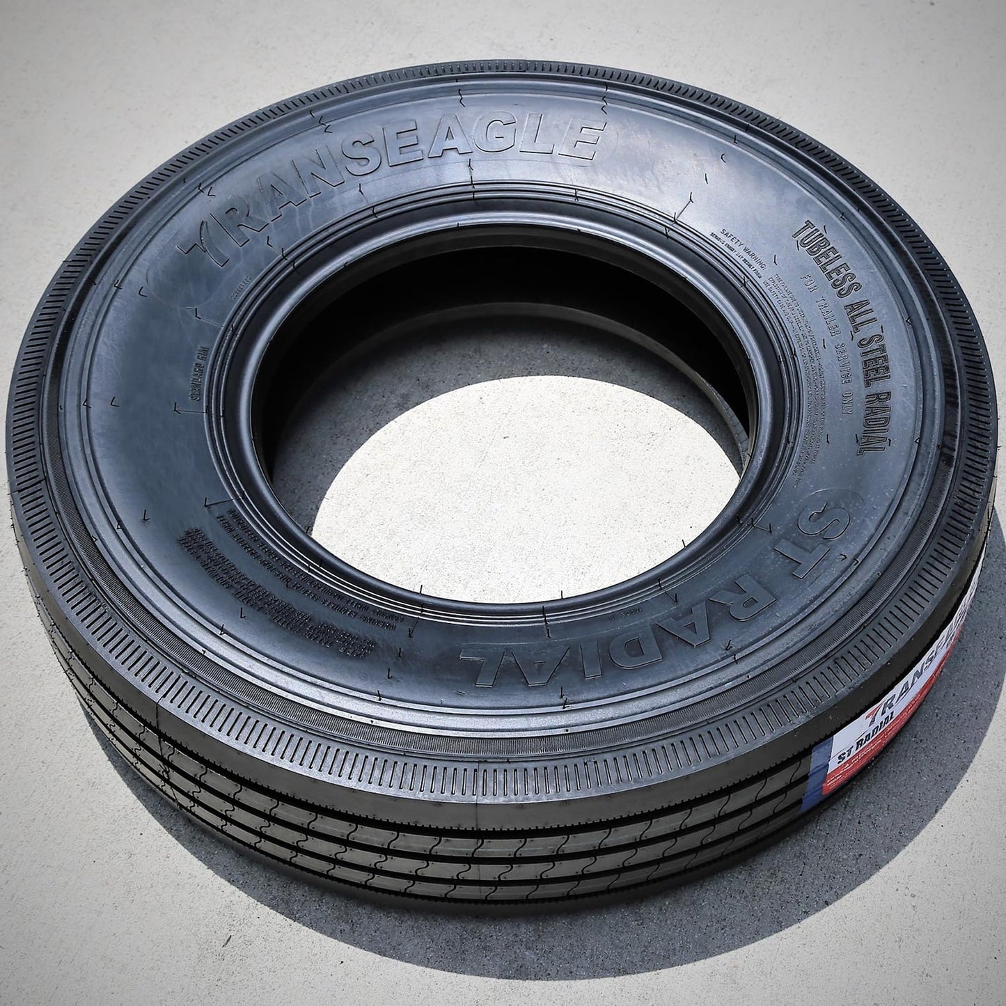 Transeagle ST Radial All Steel Heavy Duty Premium Trailer Radial Tire-ST225/75R15 225/75/15 225/75-15 123/119L Load Range G LRG 14-Ply BSW Black Side Wall