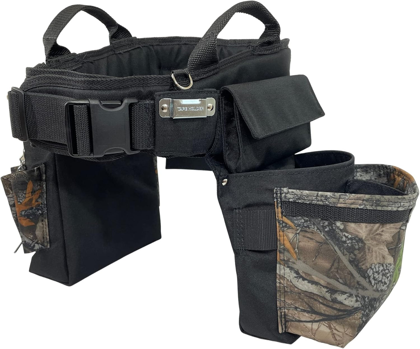BOULDER BAG Ultimate Electrician's MAX Combo with Comfort Back Support Tool Belt, Quick Release Buckle, Heavy Duty Tool Belt, Tan (Medium 28-32 Inch Waist), Made in USA
