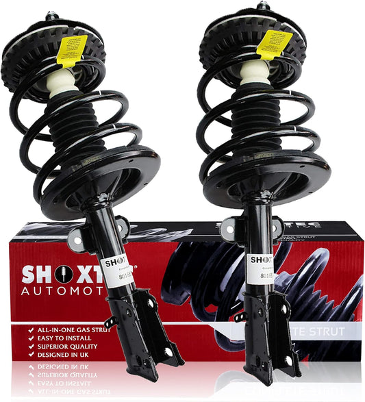 Shoxtec Front Pair Complete Struts Replacement for 2001-2007 Dodge Grand Caravan; 01-03 Chrysler Voyager; 01-07 Town&Country Coil Spring Shock Absorber Kits Repl Part no. 171572