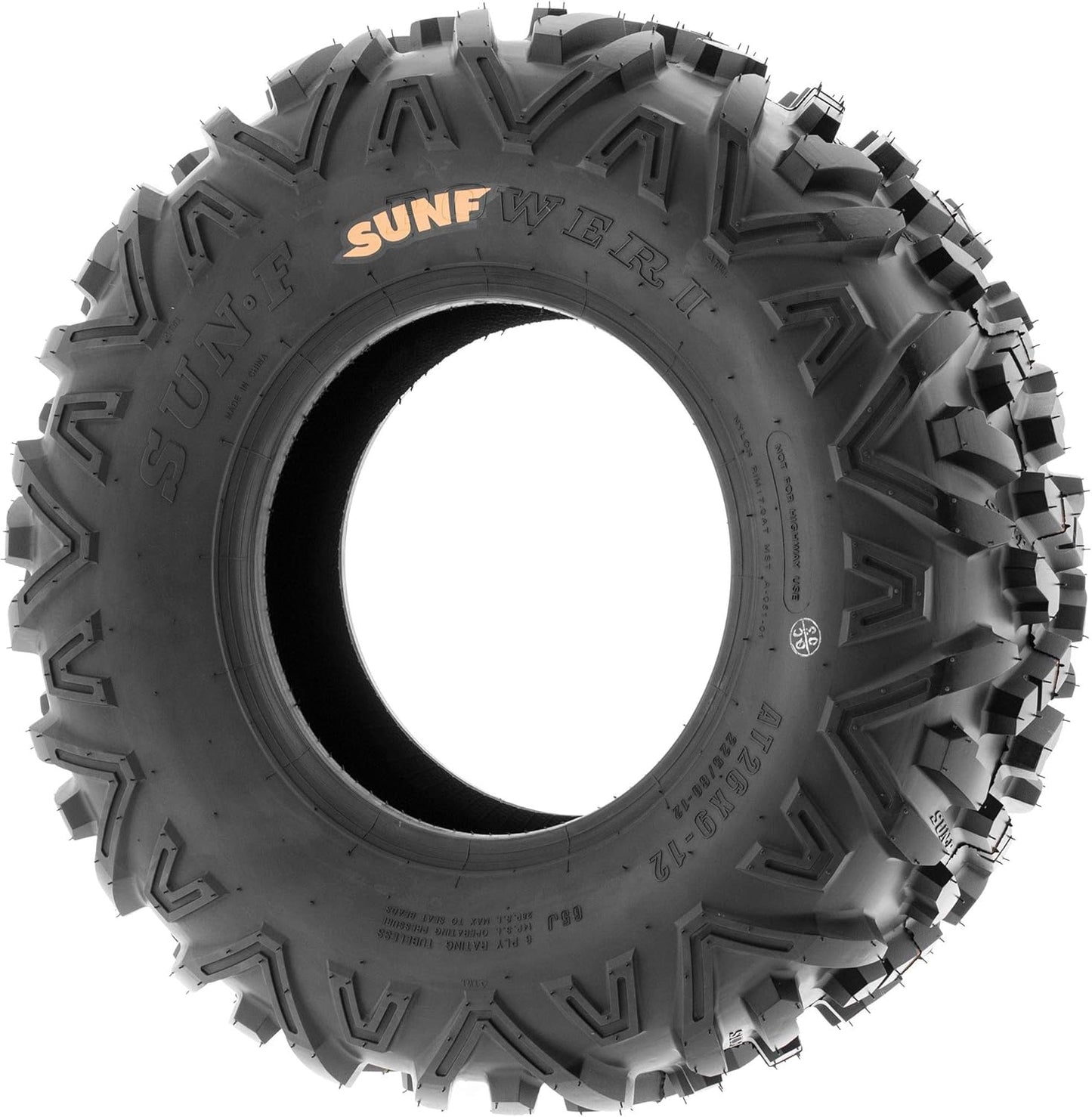 SunF 22x7-11 ATV UTV 22x7x11 All Terrain Tires 6 PR A051 POWER II - PAIR of 2