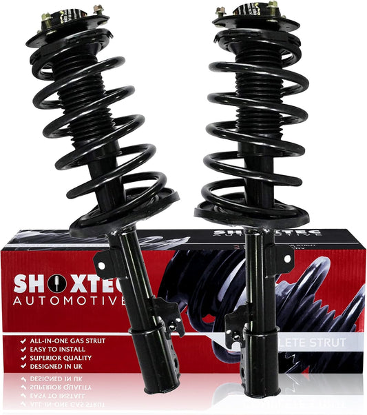 Shoxtec Front Pair Complete Struts Assembly Replacement for 2007-2010 Toyota Sienna AWD/FWD Coil Spring Shock Absorber Repl. Part no.172366 172365