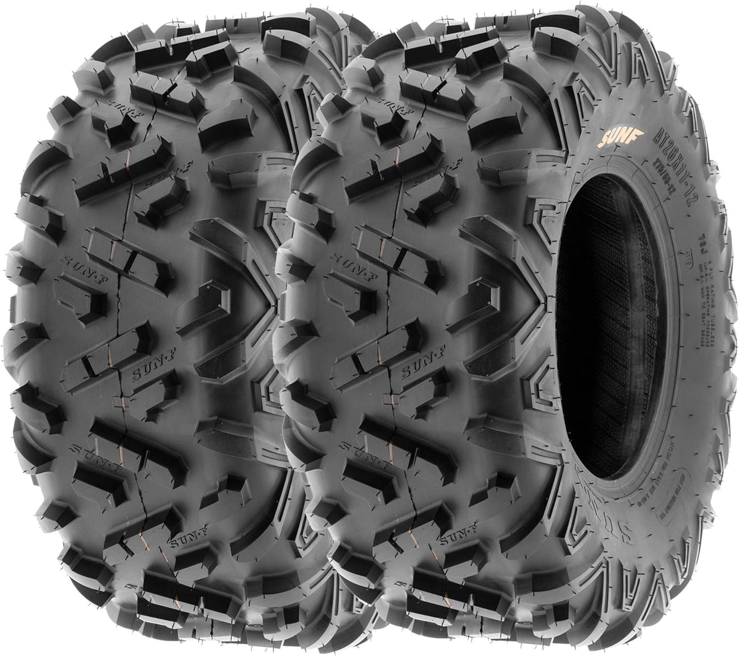SunF 22x7-11 20x10-9 All Terrain Tires ATV UTV 6 PR POWER II A051 - BUNDLE