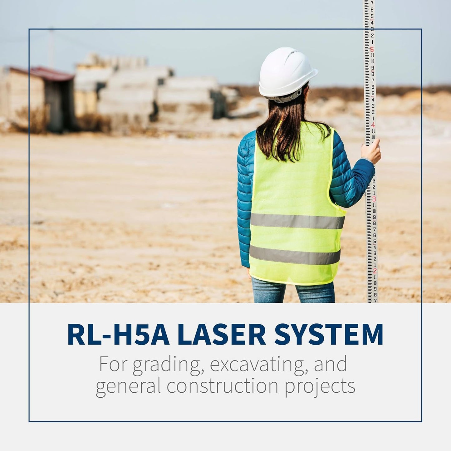 Topcon RL-H5A Laser Transit Leveler Kit - LS-80X Rotary Laser Receiver with Rod Bracket - 36-60in Precision Level 360 Laser Tripod - 13ft Fiber Rod Level Tool with Inch Increments for Construction