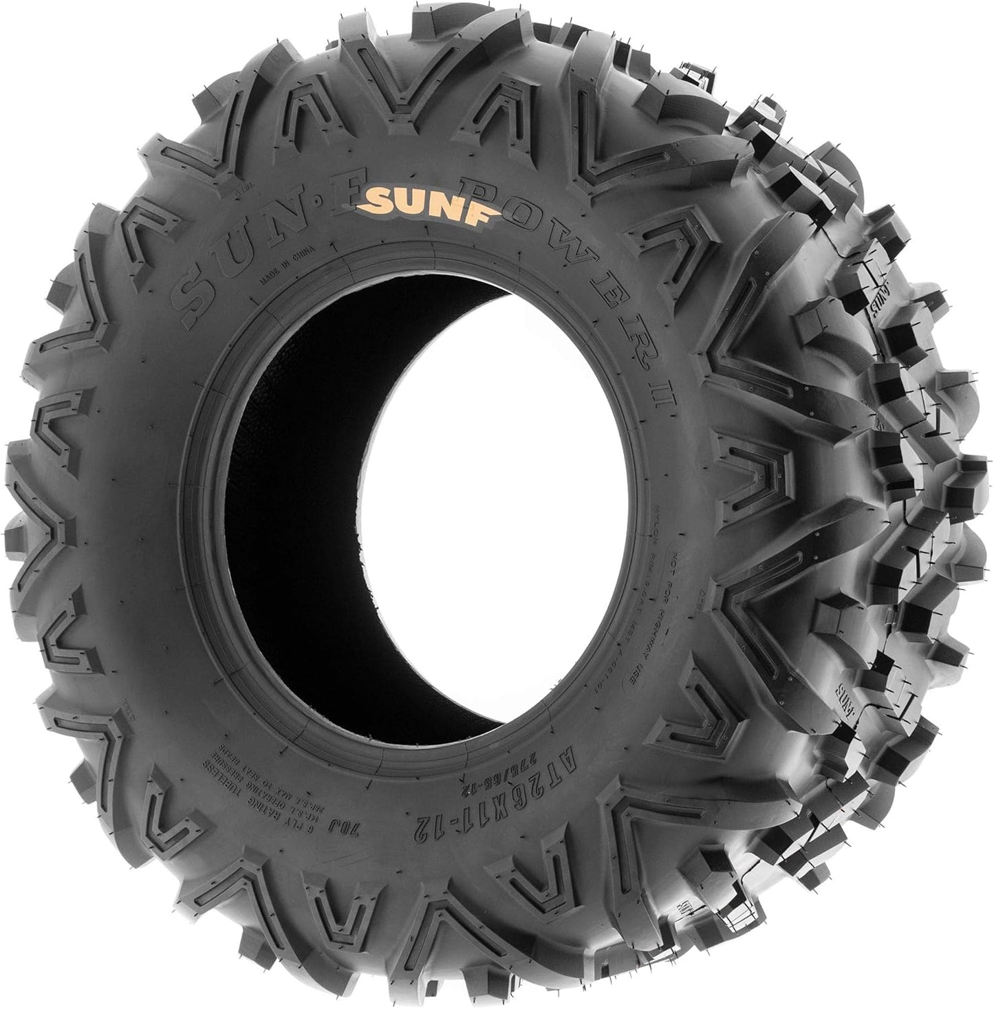 SunF 22x10-9 ATV UTV 22x10x9 All Terrain Tires 6 PR A051 POWER II - PAIR of 2