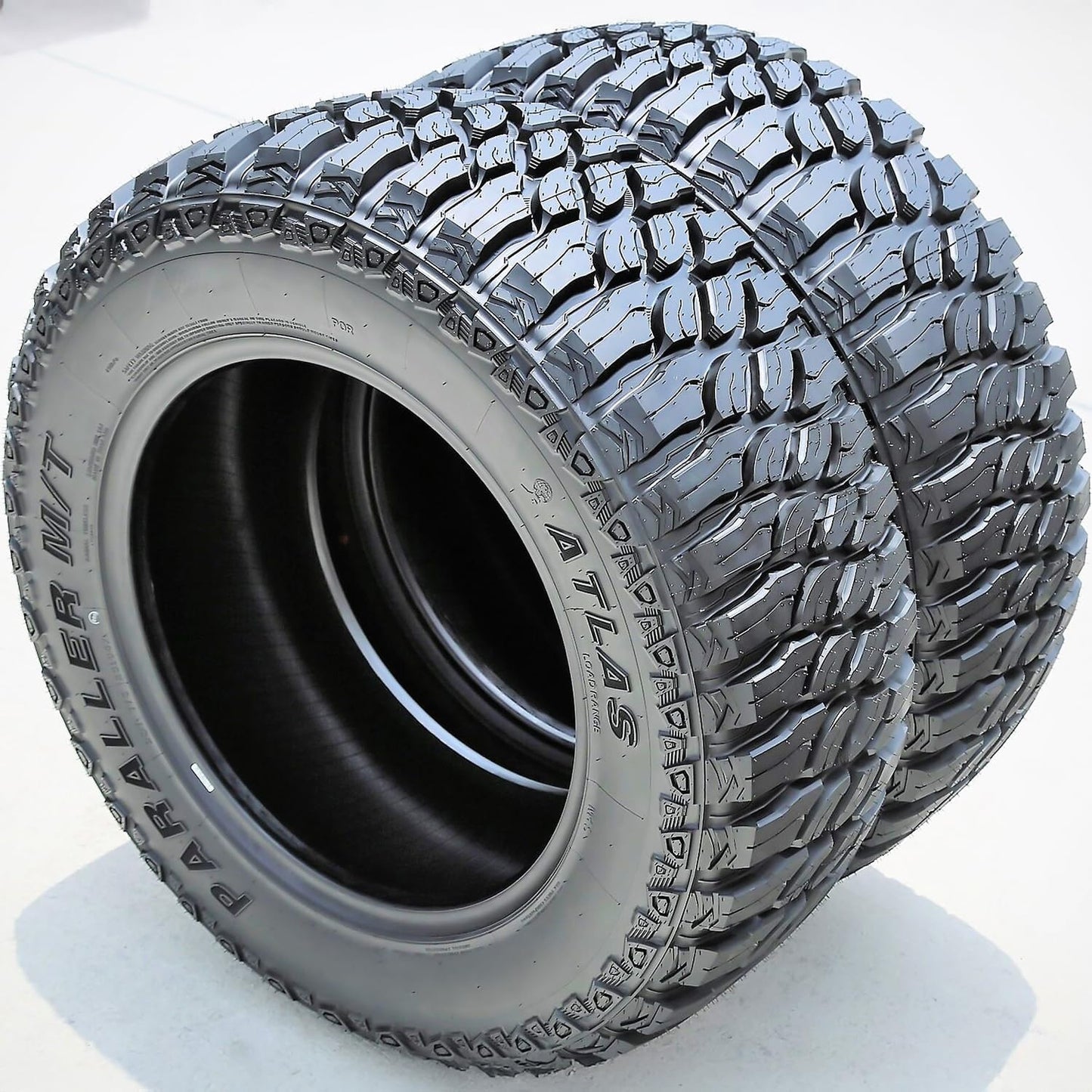 Atlas Paraller M/T Mud Off-Road Light Truck Radial Tire-LT285/55R20 285/55/20 285/55-20 122/119Q Load Range E LRE 10-Ply BSW Black Side Wall