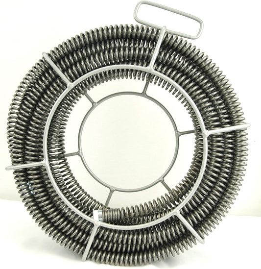BLUEROCK 7/8" x 45' Sectional Pipe Drain Cleaning Cable & Carrier fits RIDGID K60 A-62 C10 Cable