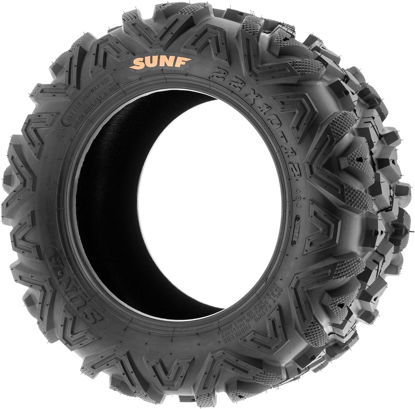 SunF 24x10-12 ATV UTV 24x10x12 All Terrain Tires 6 PR A033 POWER I - PAIR of 2
