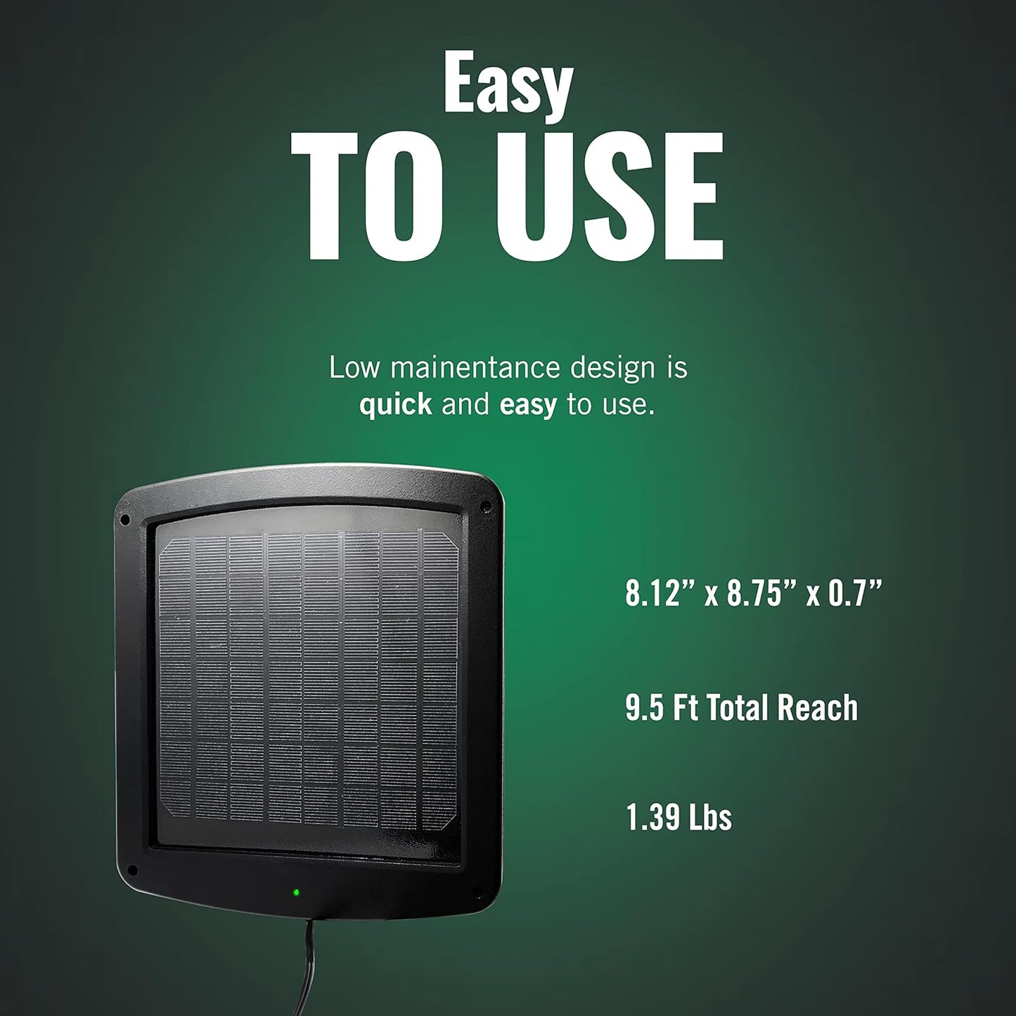Battery Tender 5 Watt Solar Panel 12V Battery Charger with Charge Controller - IP67 Weatherproof - Windshield or Handlebar Mountable - Included Ring Terminal Cable or OBD II Connector - 021-1172