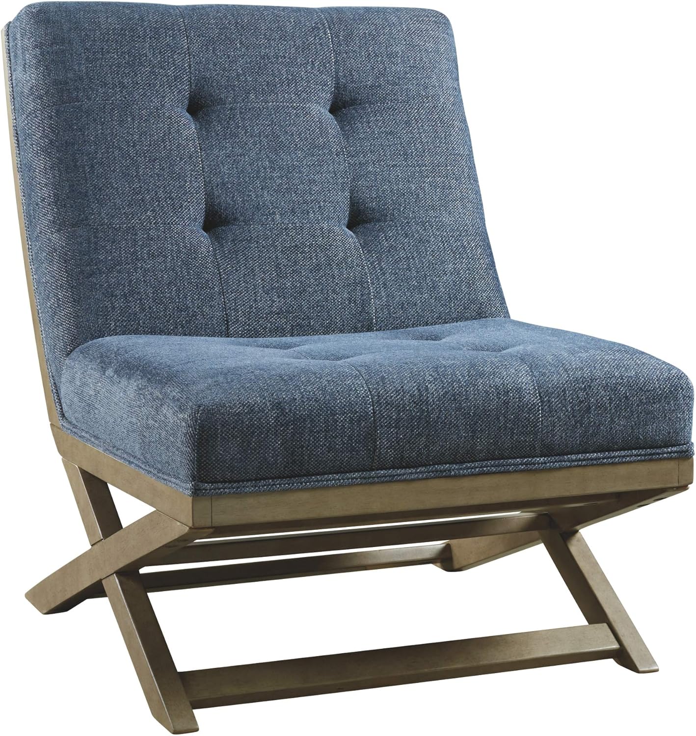 Signature Design by Ashley Sidewinder Mid-Century Modern Faux Leather Accent Chair, Brown