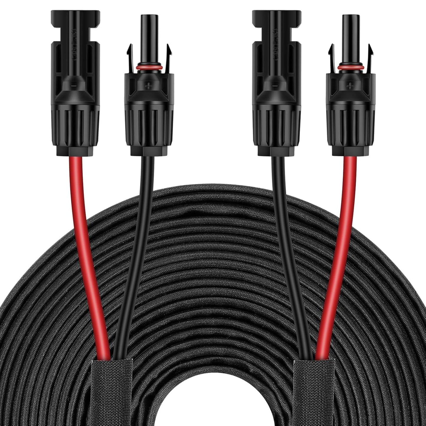 50FT 10AWG Solar Panel Extension Cable with Female and Male Connectors, Solar Cable for Solar Panels, Charge Controllers and Solar Generator (10AWG, 50FT)