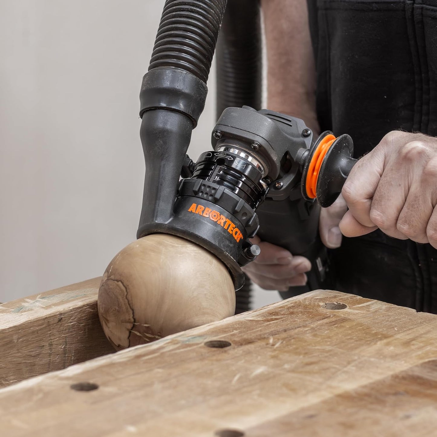 ARBORTECH SpheroPlane™ Power Carving Tool Attachment with 2" Cutting Disc & Sanding System | SPP.FG.1000.20