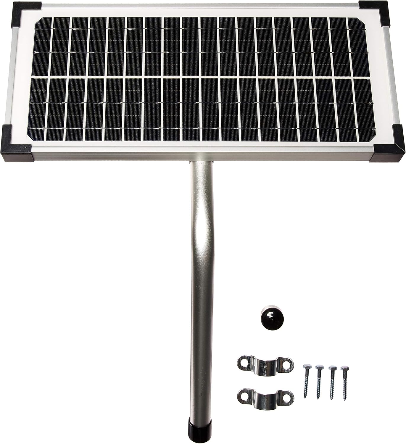 10 Watt Solar Panel Kit (FM123) for Mighty Mule Automatic Gate Openers,Black Cell