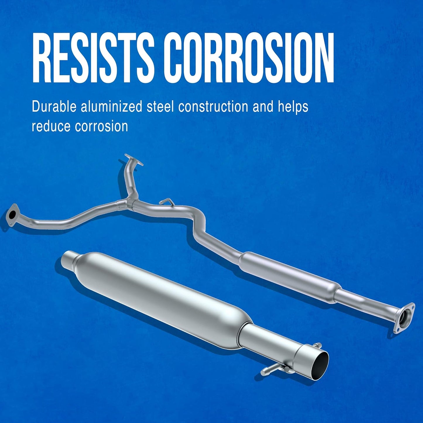 Walker 46865 Direct Fit Exhaust Resonator and Pipe Assembly for Honda Accord