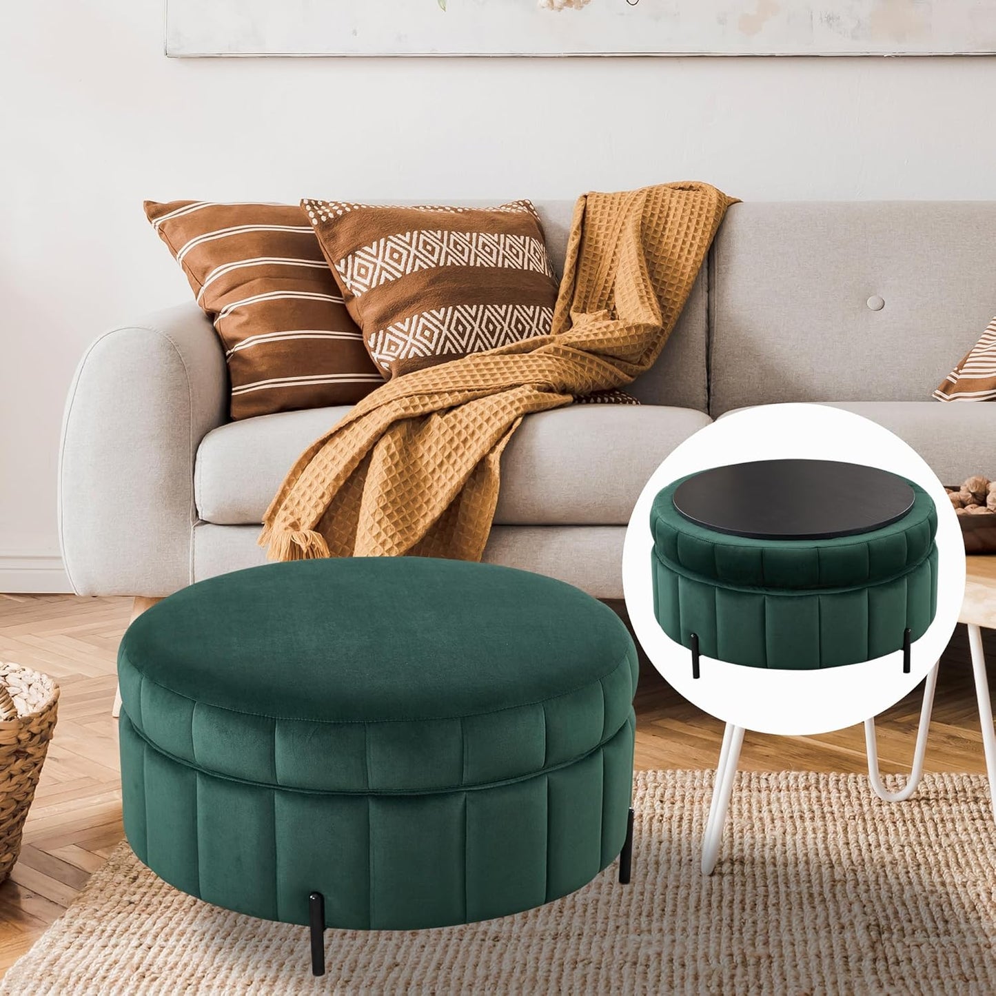 40.35" Oversized Swivel Accent Chairs Navy, with 3 Pillows Velvet Swivel Chairs for Living Room,Modern Barrel Chair