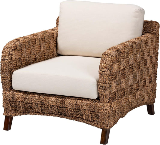 bali & pari Vevina Natural Seagrass Armchair, One Size