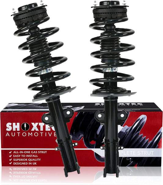Shoxtec Front Pair Complete Struts Replacement for 2008-2011 Dodge Grand Caravan 2009-2010 Volkswagen Routan Coil Spring Assembly Shock Absorber Repl. 371128LR