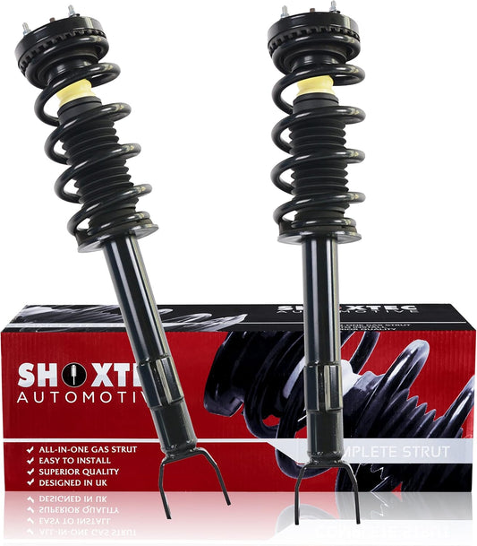 Shoxtec Front Pair Complete Struts Assembly Replacement for 2012-2014 Dodge Challenger 2012-2014 & 2018 Dodge Charger RWD ONLY Coil Spring Assembly Shock Absorber Repl. part no. 472665