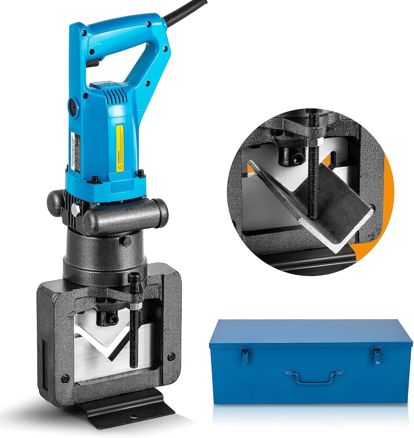 Bonvoisin Electric Hydraulic Angle Iron Steel Cutter 1500W Portable Hydraulic Angle Iron Steel Cutting Tool Machine for Angle Steel Angle Iron 110V