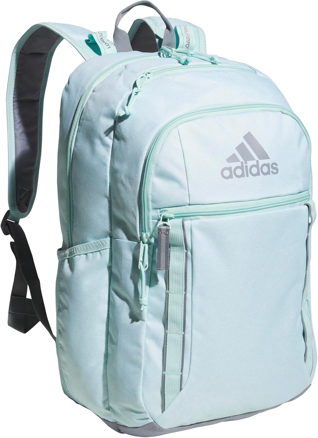 adidas Excel Backpack for Men & Women – Durable Large Athletic Laptop Bag, 7.0/Twill Grey/Grey/Rose Gold, OSFA
