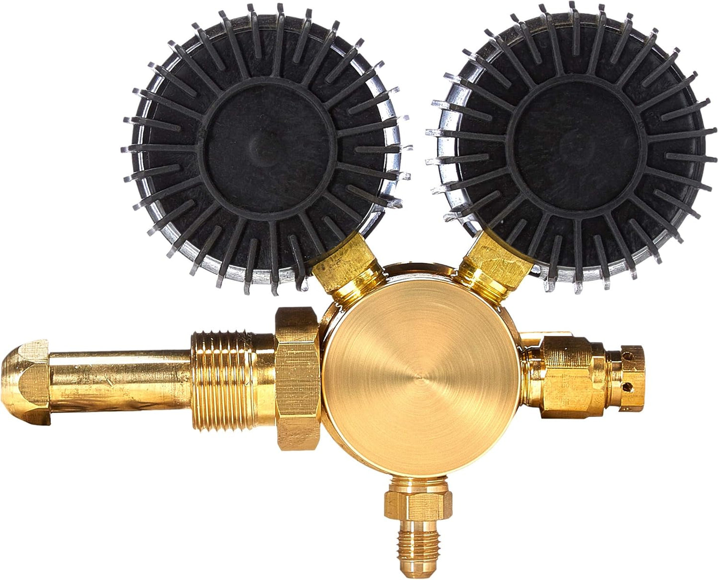 SPARC Premium Nitrogen Regulator For HVAC, Purge & More - 0-600PSI CGA 580 Inlet Inert Welding Gas Regulator - 1/4" SAE Flare Output LIFETIME USA Warranty