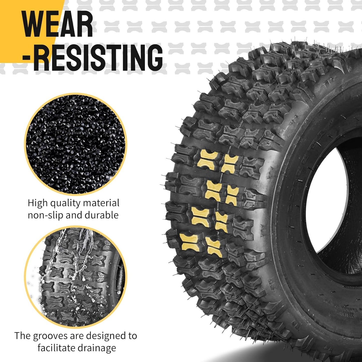 AutoForever 22x10-9 ATV UTV Tires 22x10x9 Sport All Terrain 6 Ply Tubeless Tires Set of 2