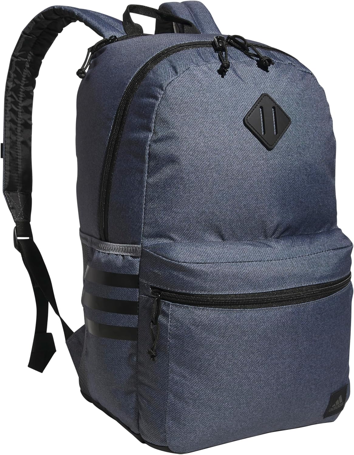 adidas 3-Stripe Classic Backpack for Men and Women, Bag with Laptop Sleeve, Woodland Floral Chalk White/Wonder Orchid Purple/5.0, One Size