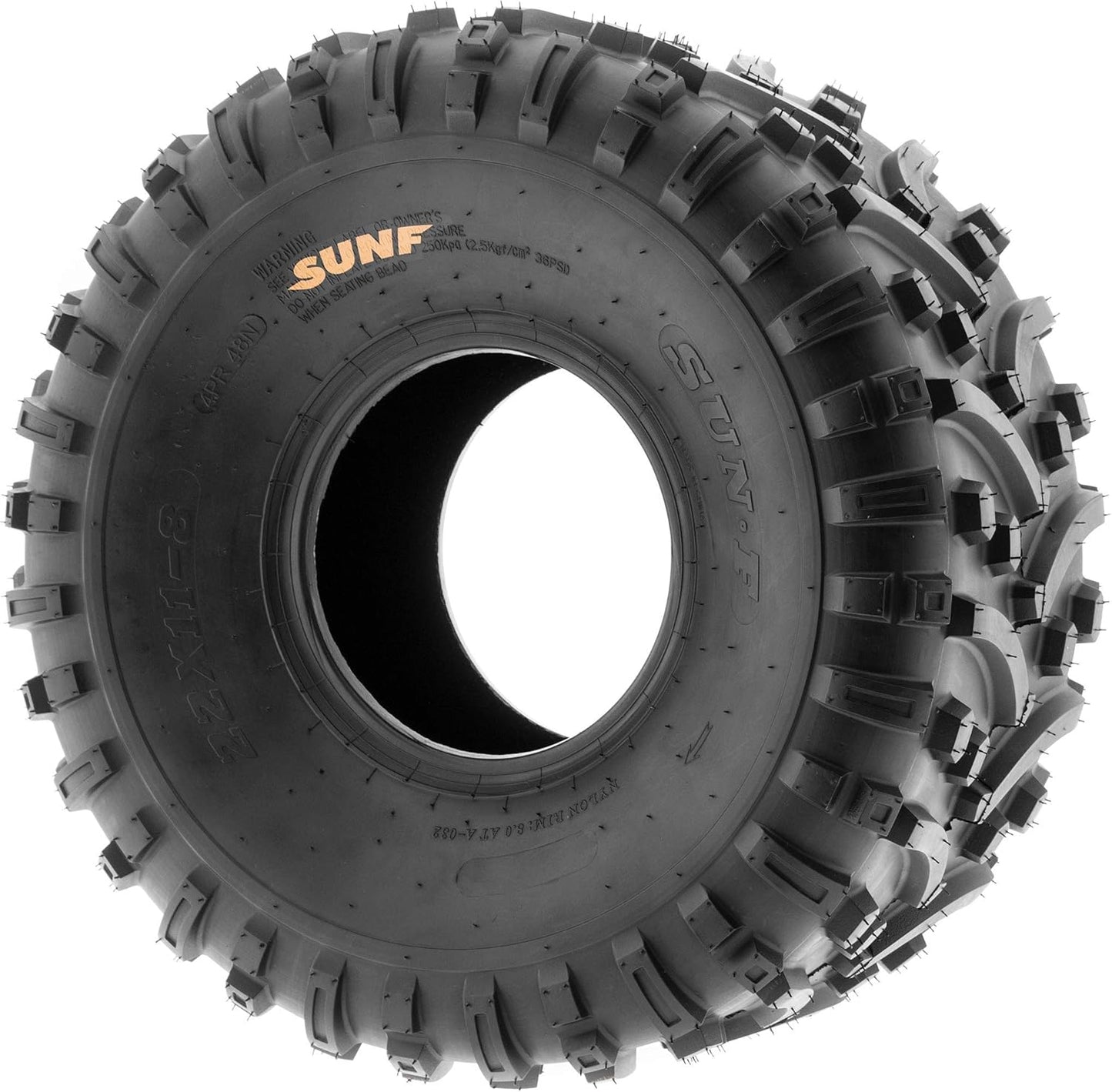 SunF A032 22x11-8 Turf & Trail ATV UTV Golf Cart Off-Road Tires, PR, Tubeless