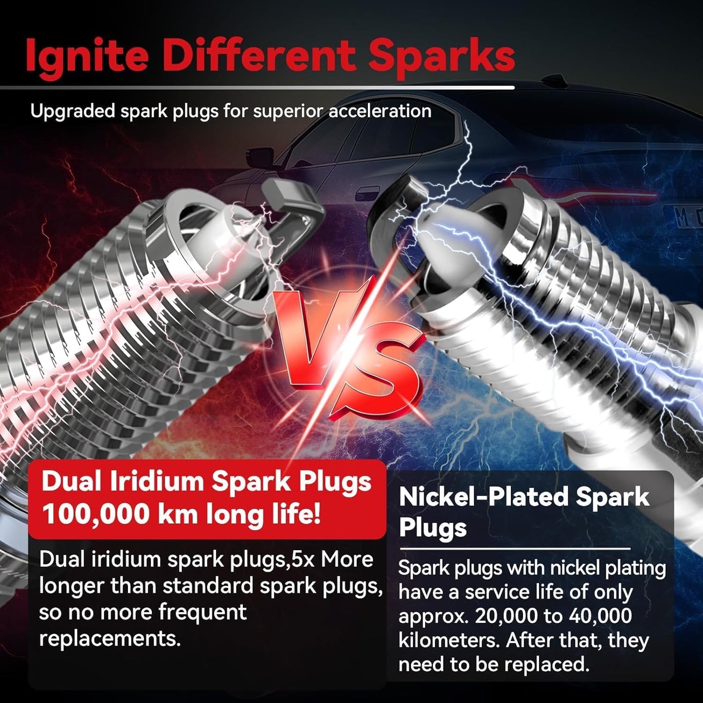Set of 8 Ignition Coil DG508 & Spark Plug SP479 for Ford F150 F250 F350 E150 E250 E350 Expedition Mustang Lincoln Mercury Explorer 4.6L 5.4L,Replaces#DG491 FD503 DG457 DG472 1L2U12029AA C1454 C1417
