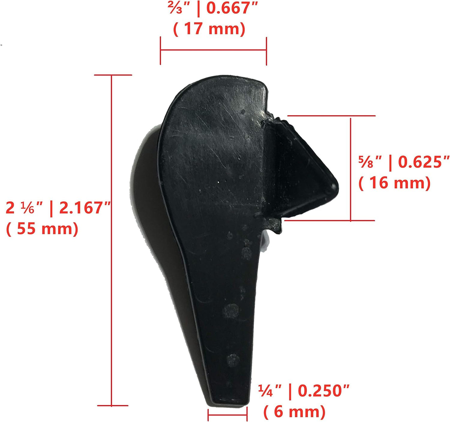 Tire Changer Plastic Insert, Tire Machine Guard, Wheel Rim Edge Protector for Mount Duck Head, Nylon Tyre Demount Fitting Head Part, 6 Front (Upper) + 6 Rear (Lower) Insert Kit/Pack, 5 Packs, 24BKM