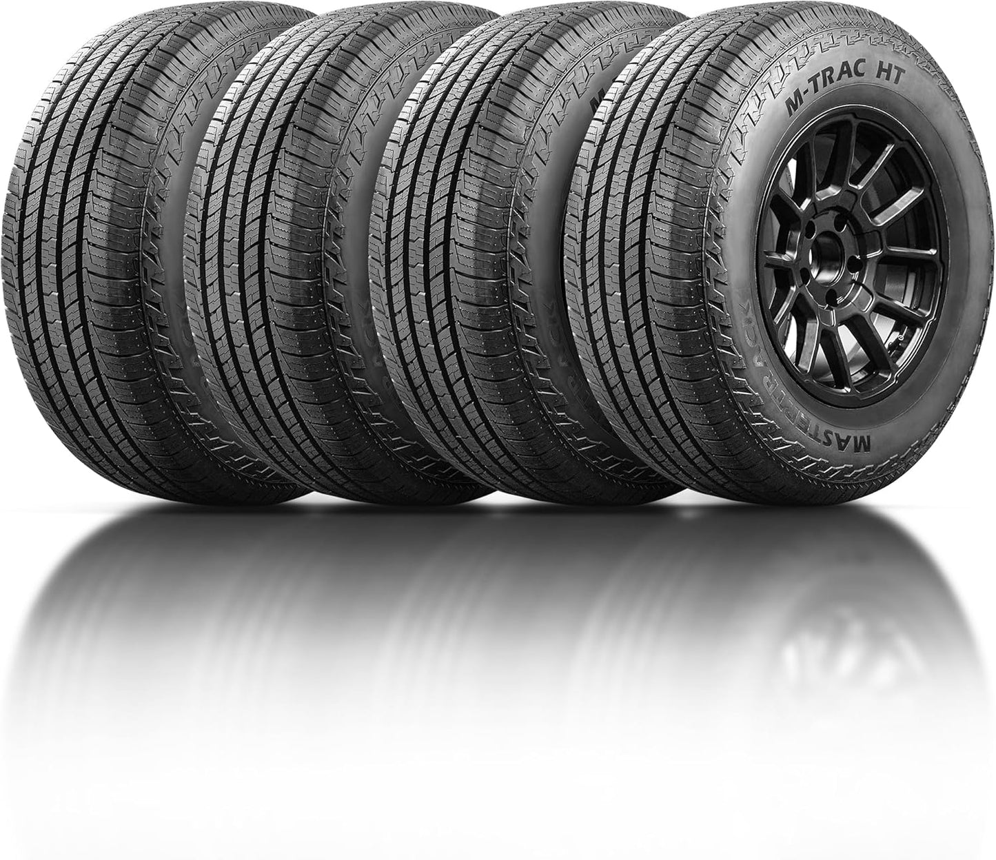 Set of 4 Mastertrack M-TRAC HT 235/65R16C 10PR E 121S All Season SUV Highway Terrain Tire 235/65/16 + Road Hazard Warranty Included(Tire Only)