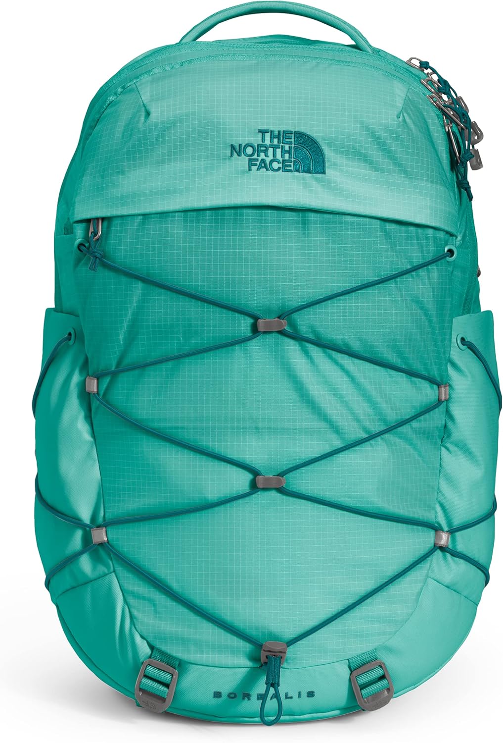 THE NORTH FACE Women's Borealis Luxe Commuter Laptop Backpack, Gardenia White/Burnt Coral Metallic, One Size