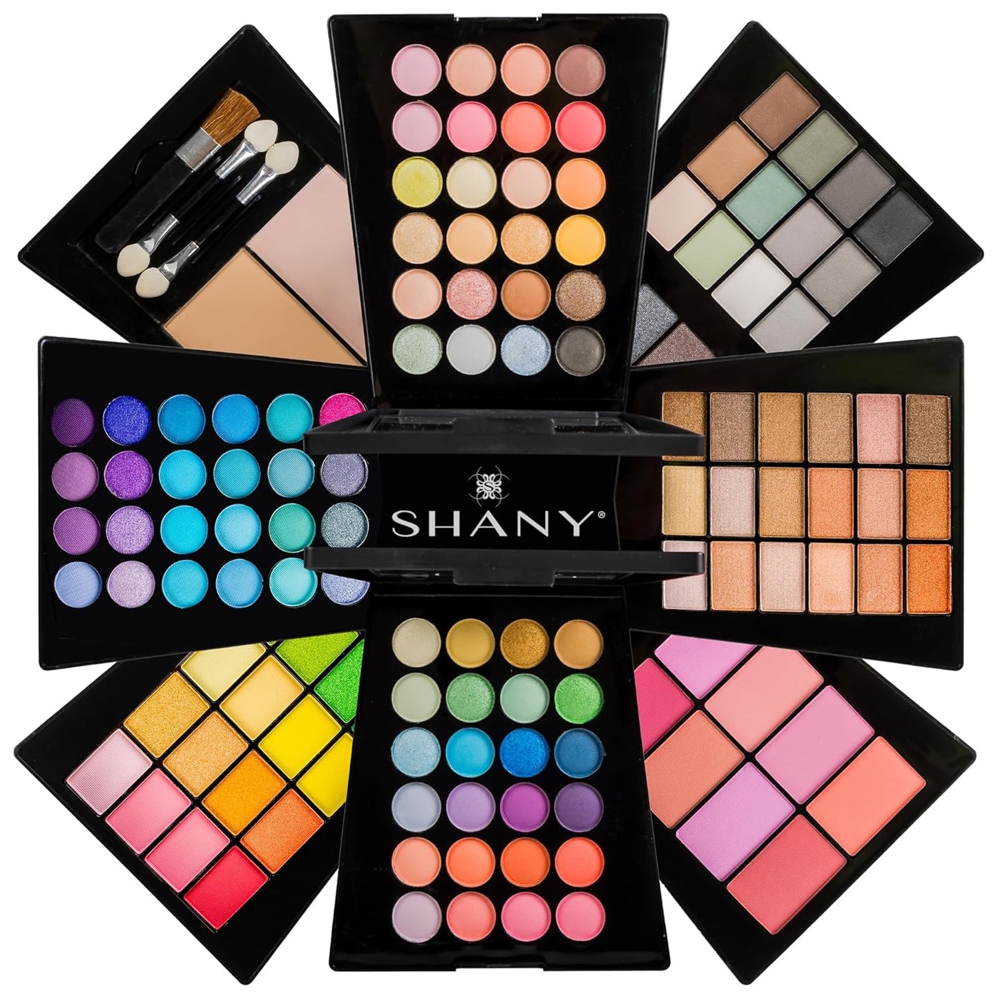 SHANY All In One Harmony Makeup Set - Ultimate Color Combination - Eyeshadows, Blush Powder, Lip-gloss Lipstick, Mini Makeup brushes, Makeup applicators, HOLIDAY GIFT IDEA - New Edition