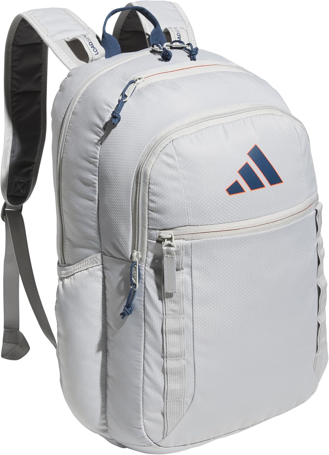 adidas Excel Backpack for Men & Women – Durable Large Athletic Laptop Bag, 7.0/Twill Grey/Grey/Rose Gold, OSFA