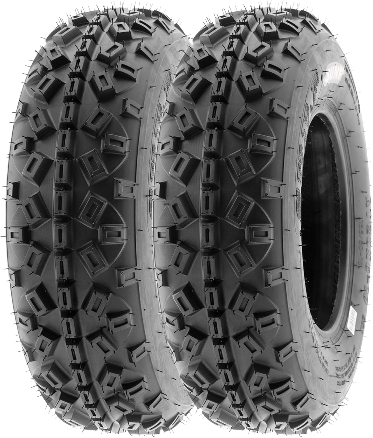 SunF 21x6-10 20x11-9 Knobby ATV UTV Tire 6 PR A035 - BUNDLE