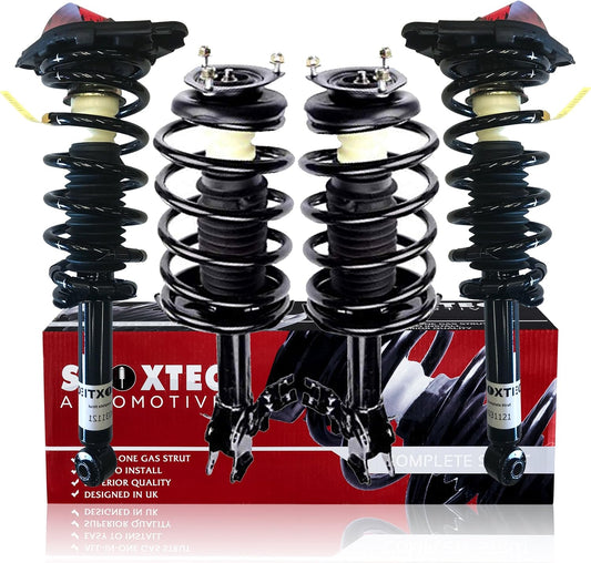 Shoxtec Full Set Complete Struts Assembly Replacement for 2004-2006 Nissan Sentra Coil Spring Assembly Shock Absorber Repl. part no. 172106 172105 171312