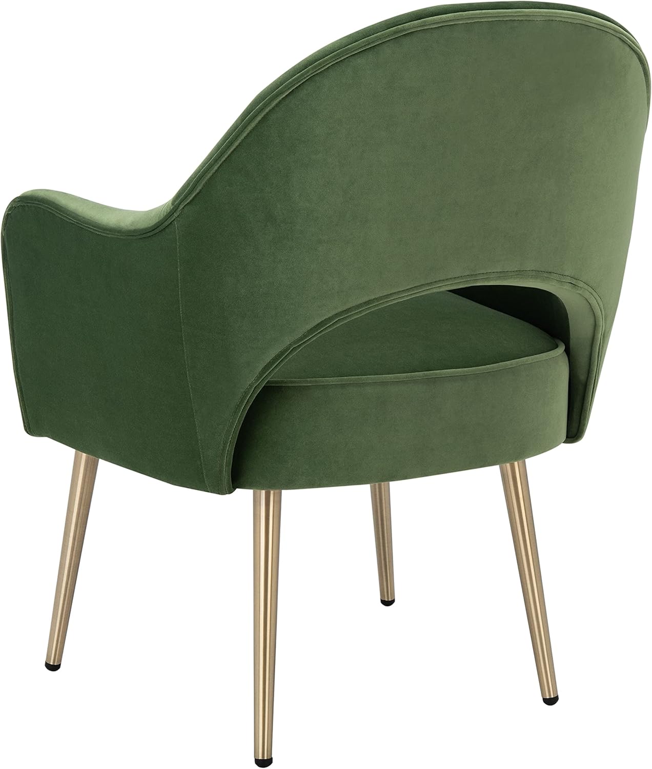 SAFAVIEH Home Collection Dublyn Green Velvet/Gold Accent Chair