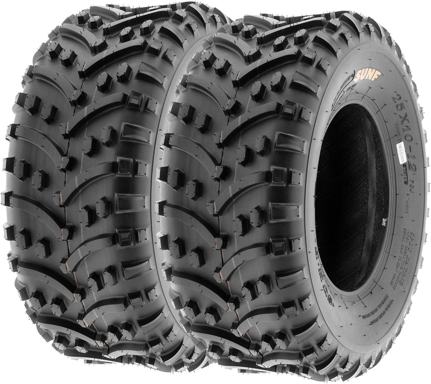 SunF A032 22x11-8 Turf & Trail ATV UTV Golf Cart Off-Road Tires, PR, Tubeless