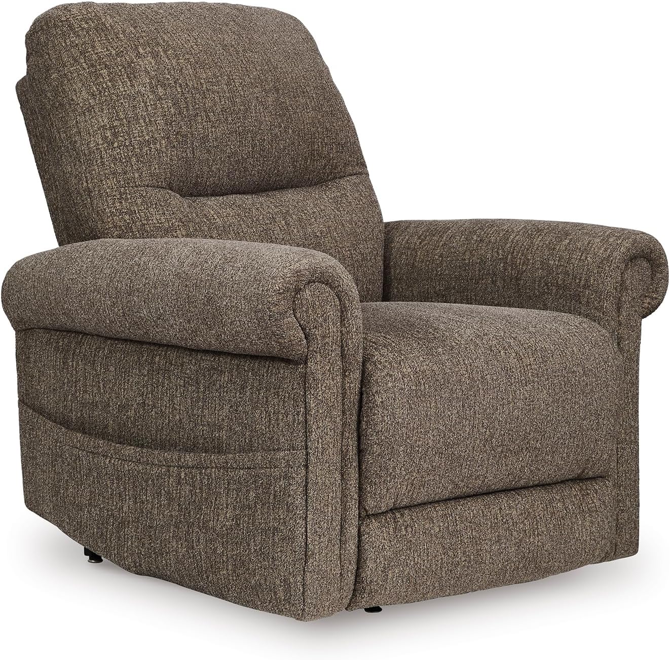 Signature Design by Ashley Rampant Casual Manual Rocker Recliner with Pillow-Top Arms, Dark Brown